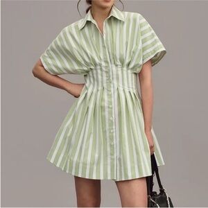 Anthropologie The Tobie Mini Shirt Dress M